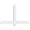 Ekena Millwork Eugene Architectural Grade PVC Gable Bracket, 48"W x 32"H x 4"D x 4"F, 16/12 Pitch GBP048X32X0404EUG00 - alternate 2
